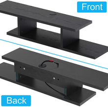 Load image into Gallery viewer, FITUEYES Wall Mounted Media Console,Floating TV Stand Component Shelf,Black Grain,DS211801WB
