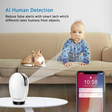 Load image into Gallery viewer, LaView PT Home Security Camera HD 1080P(2 Pack),Home Security System with Motion Detection,Include 2 SD Cards,32GB,Two-Way Audio, Night Vision,WiFi Home Indoor for Baby/pet,Alexa, USA Cloud Service