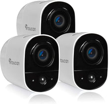 Load image into Gallery viewer, TOUCAN Rechargeable Battery-Powered Wireless Outdoor Security Camera with Alexa Support (1 Camera)