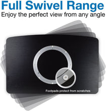 Load image into Gallery viewer, Mount-It! TV Turntable Stand, Rotating Swivel TV Base 32, 37, 40, 42, 47, and 50" TVs, 29 mm Thick Wood, Black