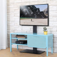 Load image into Gallery viewer, FITUEYES Universal Floor TV Stand Base with Swivel Mount for 26 to 55 inch Flat and Curved Screen TVs, Black TV Stands with Cable Management Modern Style TT106001MB