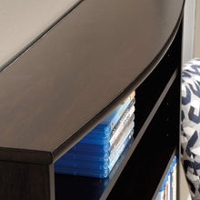 Load image into Gallery viewer, Sauder Multimedia Storage Tower, Cinnamon Cherry finish