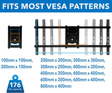 Load image into Gallery viewer, Mount-It! Long Extension TV Mount, Dual Arm Full Motion Wall Bracket with 36 inch Extended Articulating Arm, Fits Screen Sizes 50 55 60 65 70 75 80 85 90 Inch, VESA 800x400mm Compatible, 176 lb