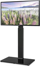 Load image into Gallery viewer, FITUEYES Universal Floor TV Stand Base with Swivel Mount for 26 to 55 inch Flat and Curved Screen TVs, Black TV Stands with Cable Management Modern Style TT106001MB