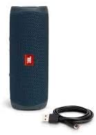 Load image into Gallery viewer, JBL Flip 5 Waterproof Portable Wireless Bluetooth Speaker Bundle with Hardshell Protective Case - Blue
