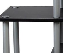 Load image into Gallery viewer, Furinno Turn-N-Tube No Tools Entertainment TV Stands, Black\/Grey
