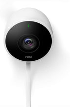 Load image into Gallery viewer, Google Nest Cam - Outdoor Home Security Camera Night Vision Surveillance Camera, White, 2 Pack (NEST-0157)
