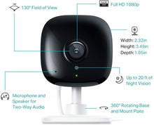 Load image into Gallery viewer, Kasa Spot Indoor Camera by TP-Link, 1080p HD Smart Home Security Camera with Night Vision, Motion Detection for Pet Baby Monitor, Works with Alexa Echo &amp; Google Home (KC100)

