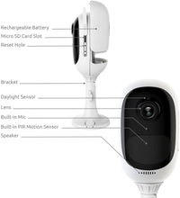Load image into Gallery viewer, Reolink Wireless Outdoor Security Camera Rechargeable Battery-Powered, 1080P HD Night Vision, 2-Way Talk, PIR Motion Sensor, Siren Alert, Support Google Assistant\/Cloud Storage\/SD Socket, Argus Pro
