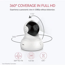 Load image into Gallery viewer, YI Dome Camera, 1080p Indoor Pan\/Tilt\/Zoom Wi-Fi 2.4G IP Security Surveillance System with 24\/7 Emergency Response, Auto-Cruise, Motion Track, App Remote Control, Cloud Service - Works with Alexa
