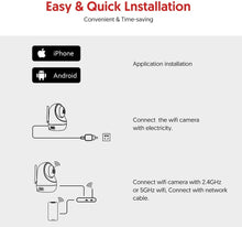Load image into Gallery viewer, Victure Dualband 2.4Ghz and 5Ghz 1080P WiFi Camera Baby Monitor,FHD Wireless Security Camera with Motion Detection, Pan Tilt, 2-Way Audio, Night Vision
