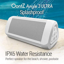 Load image into Gallery viewer, OontZ Angle 3 Ultra Portable Bluetooth Speaker, 14 Watts, Bigger Bass, Hi-Quality Sound, 100 Foot Wireless Range, Play Two Speakers Together, IPX6, Bluetooth Speakers by Cambridge SoundWorks (White)
