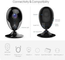 Load image into Gallery viewer, EZVIZ Indoor Security Camera 1080p FHD Motion Alert Night Vision Baby\/Pet\/Elder Monitoring 135° Wide Angle 2.4G Wi-Fi 2-Way Audio Smart Home IPC Works with Alexa Google IFTTT iOS Android App BK CTQ2C
