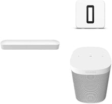 Load image into Gallery viewer, Sonos Beam - Smart TV Sound Bar with Amazon Alexa Built-in - White
