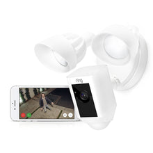 Load image into Gallery viewer, Ring Floodlight Camera Motion-Activated HD Security Cam Two-Way Talk and Siren Alarm, White
