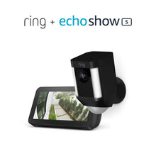 Load image into Gallery viewer, Ring Spotlight Cam Battery HD Security Camera with Built Two-Way Talk and a Siren Alarm, White, Works with Alexa
