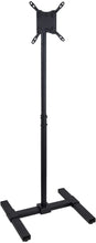 Load image into Gallery viewer, MOUNT-IT! TV Floor Stand for Flat, Curved, LCD, LED, and Plasma Screens [Fits 13 to 42] Tall Adjustable Height, Steel PC Monitor Mount, VESA Compatible 100 and 200, Indoor and Outdoor (Black)
