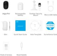 Load image into Gallery viewer, Reolink Wireless Outdoor Security Camera Rechargeable Battery-Powered, 1080P HD Night Vision, 2-Way Talk, PIR Motion Sensor, Siren Alert, Support Google Assistant\/Cloud Storage\/SD Socket, Argus Pro
