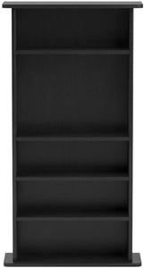 Atlantic Drawbridge Media Storage Cabinet - Store & Organize A Mix of Media 240Cds, 108DVDs Or 132 Blue-Ray\/Video Games, Adjustable Shelves, PN37935726 in Black