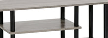 Load image into Gallery viewer, FURINNO Turn-N-Tube 3-Tier Entertainment TV Stand, Round, French Oak Grey\/Black

