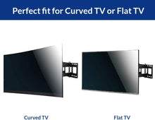 Load image into Gallery viewer, Fleximounts Curved Flat TV Wall Mount TV Bracket for 32-65 inch up to 132lbs VESA 600x400mm with Swivel Articulating Dual Arms, Full Motion TV Wall Mount

