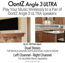 Load image into Gallery viewer, OontZ Angle 3 Ultra Portable Bluetooth Speaker, 14 Watts, Bigger Bass, Hi-Quality Sound, 100 Foot Wireless Range, Play Two Speakers Together, IPX6, Bluetooth Speakers by Cambridge SoundWorks (White)
