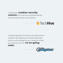 Load image into Gallery viewer, Outdoor Security Camera System Wireless, Solar Battery Powered, 1080p Wirefree Waterproof 2-Way Audio Night Vision w/PIR Motion Sensor, Support Alexa/Google Assistant/Local SD, Argus Eco+Solar Panel
