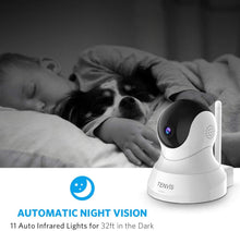 Load image into Gallery viewer, TENVIS Security Camera- Wireless Camera, IP Camera with Night Vision/ Two-way Audio, 2.4Ghz Wifi Indoor Home Dome Camera for Pet Baby, Remote Surveillance Monitor with MicroSD Slot, Android, iOS App
