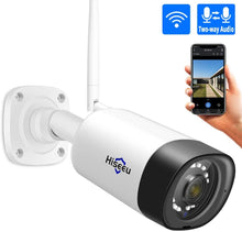 Load image into Gallery viewer, Hiseeu 1080P Security Camera, Outdoor Two-Way Audio Surveillance Cameras Bullet IP Camera Waterproof,Motion Detection Day&amp; Night Vision with Power Adapter Compatible with Hiseeu Wireless Camera System
