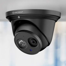 Load image into Gallery viewer, Amcrest UltraHD 4K POE Camera, 8MP Outdoor Security Turret PoE IP Camera, 3840x2160, 164ft NightVision, 2.8mm Lens, IP67 Weatherproof, MicroSD Recording (128GB), Black (IP8M-T2499EB-28MM)
