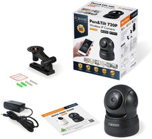 Load image into Gallery viewer, Faleemi Wireless Security Camera, WiFi Pet Camera, Nanny Cams Wireless with Cell Phone App, Home Surveillance HD IP Camera with 2 Way Audio, Night Vision, Motion Detection for Office/Dog/Baby Monitor
