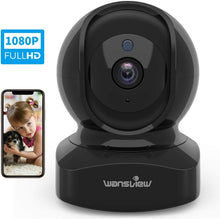 Load image into Gallery viewer, Wansview Wireless Security Camera, IP Camera 1080P HD, WiFi Home Indoor Camera for Baby\/Pet\/Nanny, Motion Detection, 2 Way Audio Night Vision, Works with Alexa, with TF Card Slot and Cloud
