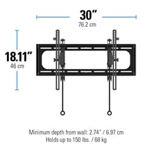 Load image into Gallery viewer, Sanus Advanced Tilt Premium TV Wall Mount for 46” – 90” Flat-Panel TVs - VLT6-B1

