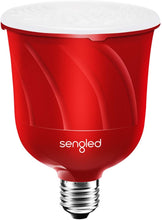 Load image into Gallery viewer, Sengled Pulse LED Smart Bulb with JBL Bluetooth Speaker, App Controlled Up to 8 BR30 LED Light Bulbs with Starter Kit, E26 Base, Compatible with Amazon Alexa, Candy Apple Red, 2 Pack
