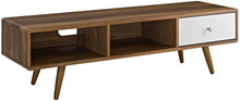 Load image into Gallery viewer, Modway Transmit Mid-Century Modern Low Profile 55 Inch TV Stand in Walnut
