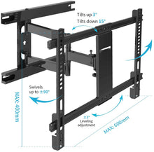 Load image into Gallery viewer, Everstone Heavy Duty TV Wall Mount for Most 32-70 Inch with Articulating Arm Full Motion Tilt Swivel Bracket 16"
