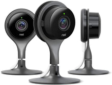 Load image into Gallery viewer, Google Nest Cam - Indoor Home Security Camera with Night Vision  works with Google Assistant and Alexa, Black, 3 Pack
