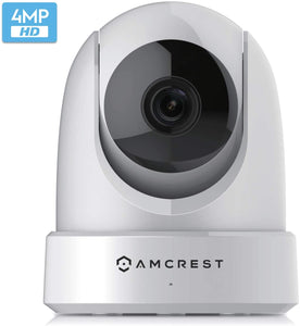 Amcrest 4MP UltraHD Indoor WiFi Camera, Security IP Camera with Pan\/Tilt, Two-Way Audio, Night Vision, Remote Viewing, Dual-Band 5ghz\/2.4ghz, 4-Megapixel @~20FPS, Wide 120° FOV, IP4M-1051B (Black)