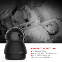 Load image into Gallery viewer, Victure 1080P FHD WiFi IP Camera Indoor Security Camera Motion Detection Night Vision Home Surveillance Monitor 2-Way Audio Baby/Pet/Elder
