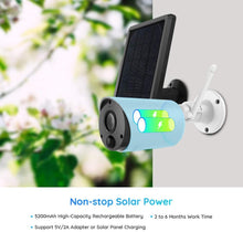 Load image into Gallery viewer, Outdoor Security Camera System Wireless, Solar Battery Powered, 1080p Wirefree Waterproof 2-Way Audio Night Vision w/PIR Motion Sensor, Support Alexa/Google Assistant/Local SD, Argus Eco+Solar Panel
