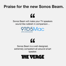 Load image into Gallery viewer, Sonos Beam - Smart TV Sound Bar with Amazon Alexa Built-in - White
