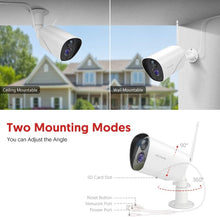 Load image into Gallery viewer, Outdoor Security Camera Victure 1080P IP65 Weatherproof Home Surveillance IP CCTV Camera 2.4G WiFi with Smart PIR Motion Detection/Night Vision/Two Way Audio Compatible with iOS &amp; Android Systerm
