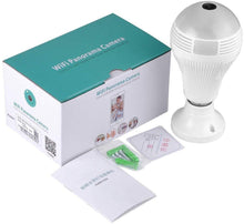 Load image into Gallery viewer, SARCCH Light Bulb Camera,Dome Surveillance Camera 1080P 2.4GHz WiFi 360 Degree Wireless Security IP Panoramic,with IR Motion Detection, Night Vision, Alarm, for Home, Office, Baby, Pet Monitor
