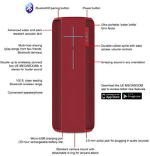 Load image into Gallery viewer, UE MEGABOOM Wireless Bluetooth Speaker, Lava Red (Renewed)
