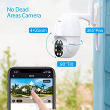 Load image into Gallery viewer, Dragon Touch OD10 Security Camera Outdoor, 1080P HD PTZ Outdoor Camera Wi-Fi for Home Security Surveillance, Floodlight, Night Vision, Motion Detection, 2-Way Audio, Alexa/Google Home, Waterproof
