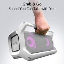 Load image into Gallery viewer, LG PK5W XBOOM Go Water-Resistant Wireless Bluetooth Party Speaker with Up to 18 Hours Playback - White

