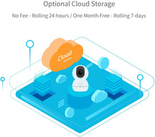 Load image into Gallery viewer, blurams 1080p Dome Security Camera | PTZ Surveillance System with Motion/Sound Detection, Smart AI Alerts, Privacy Mode, Night Vision, Two-Way Audio | Cloud/Local Storage Available | Works with Alexa
