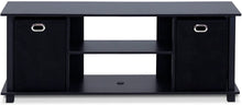 Load image into Gallery viewer, Furinno Econ Entertainment Center, Black\/Black
