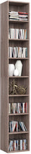Load image into Gallery viewer, Homfa CD DVD Storage Tower Rack, 8-Tier Wooden Media Storage Organizer Cabinet Unit, 71 Inches Height Bookshelf Display Bookcase with Adjustable Shelves for CDs, Books, Video Games, Arts, Oak
