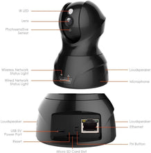 Load image into Gallery viewer, Wireless Security Camera with Two-way Audio - KAMTRON 1080P HD WiFi Security Surveillance IP Camera Home Baby Monitor with Motion Detection Night Vision, Black
